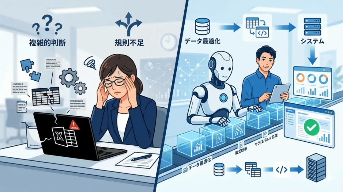 Excelが壊れる・重い・落ちる原因と対策：データ量・設計・マクロの観点から徹底解説